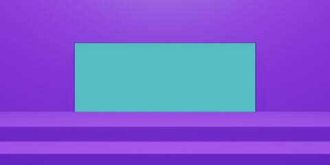 Obraz premium 3D Purple stage. Geometric product stand.