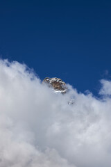 mountains with cloud
