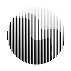 Abstract Hipster Lines Background with geometric circles . Vector Line Design . Poster template . Minimal art .