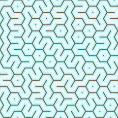 Colour Hexagon Tile Connection art background design illustration