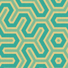 Colour Hexagon Tile Connection art background design illustration