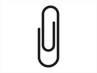 Paper clip icon for illustration, graphic design, website, social media, 
mobile app. Vector illustration