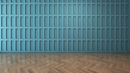 Empty room with Wall Background. 3D illustration, 3D rendering