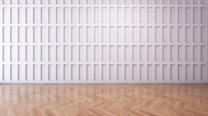 Empty room with Wall Background. 3D illustration, 3D rendering	
