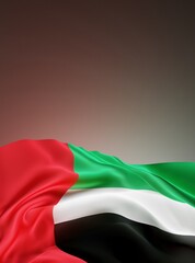 Abstract UAE Flag 3D Render (3D Artwork)