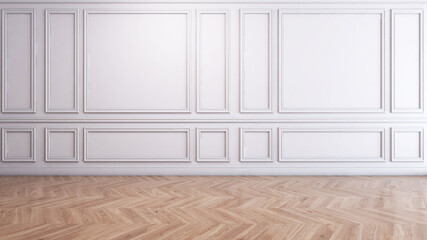 Empty room with Wall Background. 3D illustration, 3D rendering	