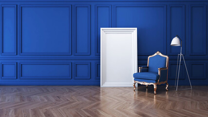 Room interior with Wall Background. 3D rendering ,3D illustration	