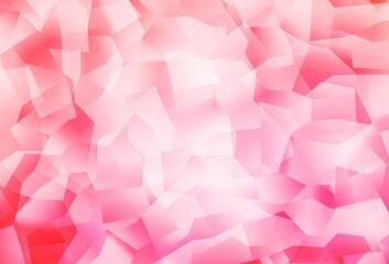 Light Pink, Yellow vector polygonal template.
