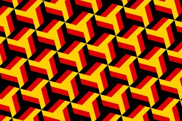 Simple geometric pattern in the colors of the national flag of Germany