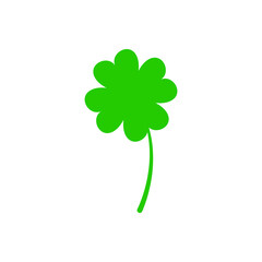 
Clover leaves icon vector. Saint  Patrick's Day illustration sign. leprechaun symbol or logo.
