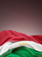 Abstract Tajikistan Flag 3D Render (3D Artwork)