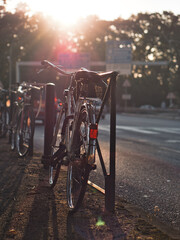 Fototapeta na wymiar bike in the city
