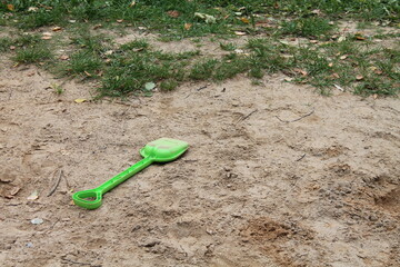 shovel in the sand