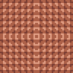 Abstract monochrome orange seamless vector pattern with tiled polygons. Modern playful geometric texture for fashion, interior design and wallpaper.