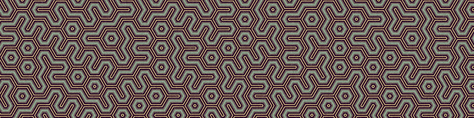 Colour Hexagon Tile Connection art background design illustration