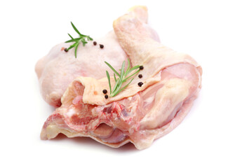 Chicken legs on a white background