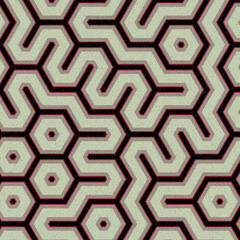 Colour Hexagon Tile Connection art background design illustration