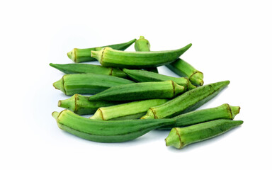Raw okra or ladyfingers