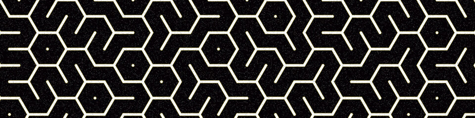 Colour Hexagon Tile Connection art background design illustration