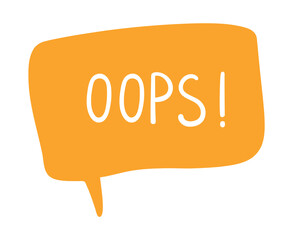 Bubble speech balloon. Online message sticker, cartoon talk phrase, conversation dialog chat cloud. Vector illustration