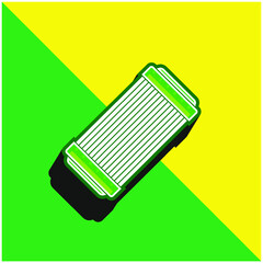 Air Filter Green and yellow modern 3d vector icon logo