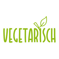 Vegetarisch essen mit Blatt Icon. 