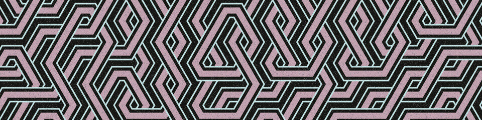 Colour Hexagon Tile Connection art background design illustration