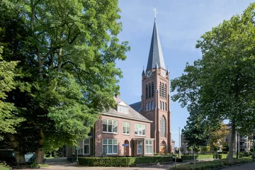Foto op Plexiglas St. Antonius van Padua church in  Nijverdal, Overijssel Province, The Netherlands © Holland-PhotostockNL