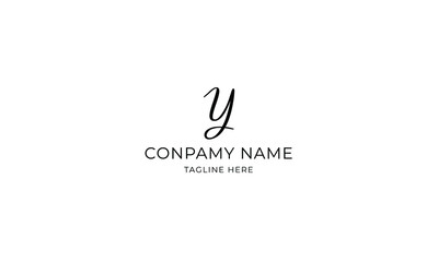 Letter Y Signature Logo Vector