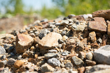 stones on the ground