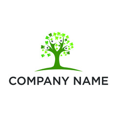 Obraz premium Dental tree logo design