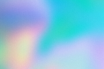 Abstract pastel holographic blurred grainy gradient background texture. Colorful digital grain soft noise effect pattern. Lo-fi multicolor vintage retro design. - 459909677