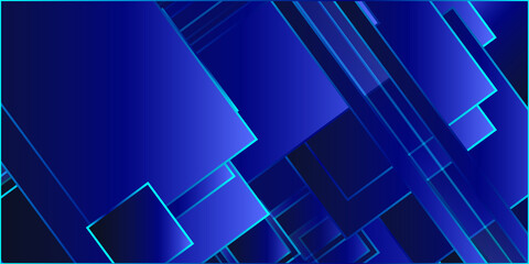 Abstract Blue Background With Lines