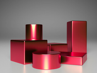Background studio vector 3d rad rendering with podium and minimal scene, abstract background