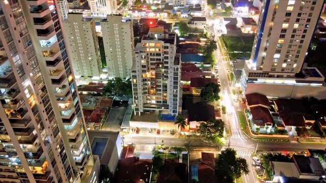 City night time lapse for lifestyle and residential living.