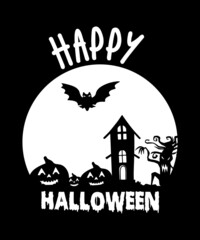 Happy halloween t shirt design for halloween day,graphic t shirt design,horror t shirt design