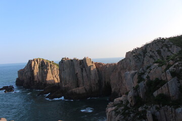 Fototapeta premium sunset at the coast and sea