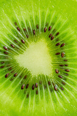 kiwi macro texture,slice of kiwi fruit on a full frame. horizontal format