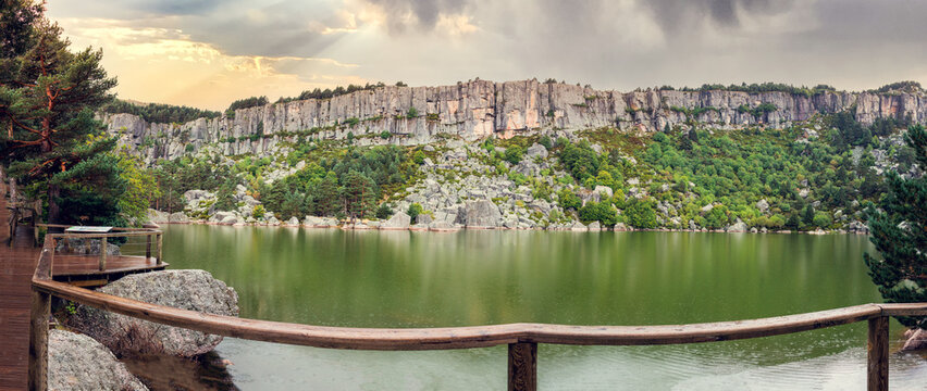 Panoramic view of the Laguna Negra, Soria, Spain