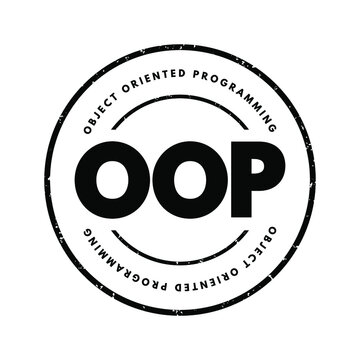OOP - Object Oriented Programming acronym, technology concept background
