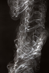 smoke on black background