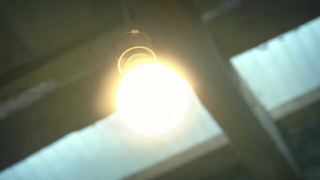 Bulb Gets Brighter Then Breaks With Sparks