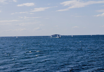 Obraz premium boat on the sea