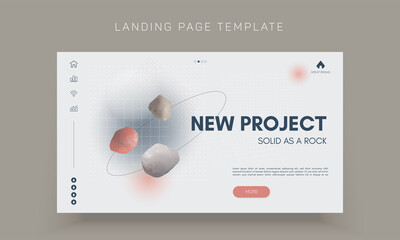 Vector template for social media marketing and web formats, brand identity collection