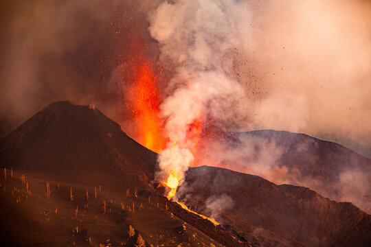 Volcanic eruption in La Palma Canary Islands 2021