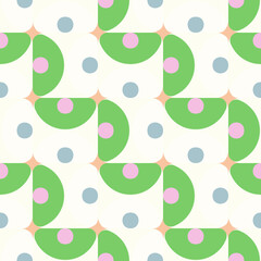 Seamless vector pattern. Background texture in geometric ornamental style. 