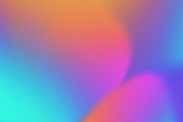 Abstract pastel neon holographic blurred grainy gradient background texture. Colorful digital grain soft noise effect pattern. Lo-fi multicolor vintage retro design.