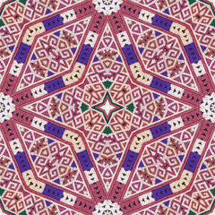 Seamless kaleidoscope or endless pattern for ceramic tile, wallpaper, linoleum, textile, web page...