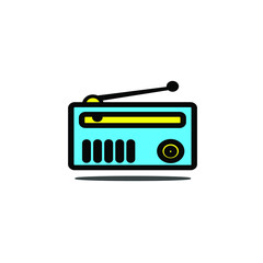 Technology radio logo classic