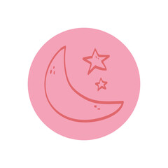 moon and stars